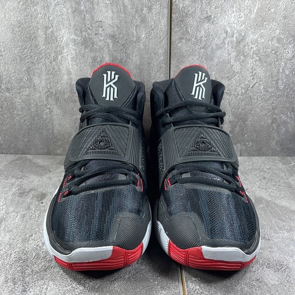 Nike Kyrie 6 BLack Red White Size 7Y / Women’s 8.5 - Picture 2 of 8